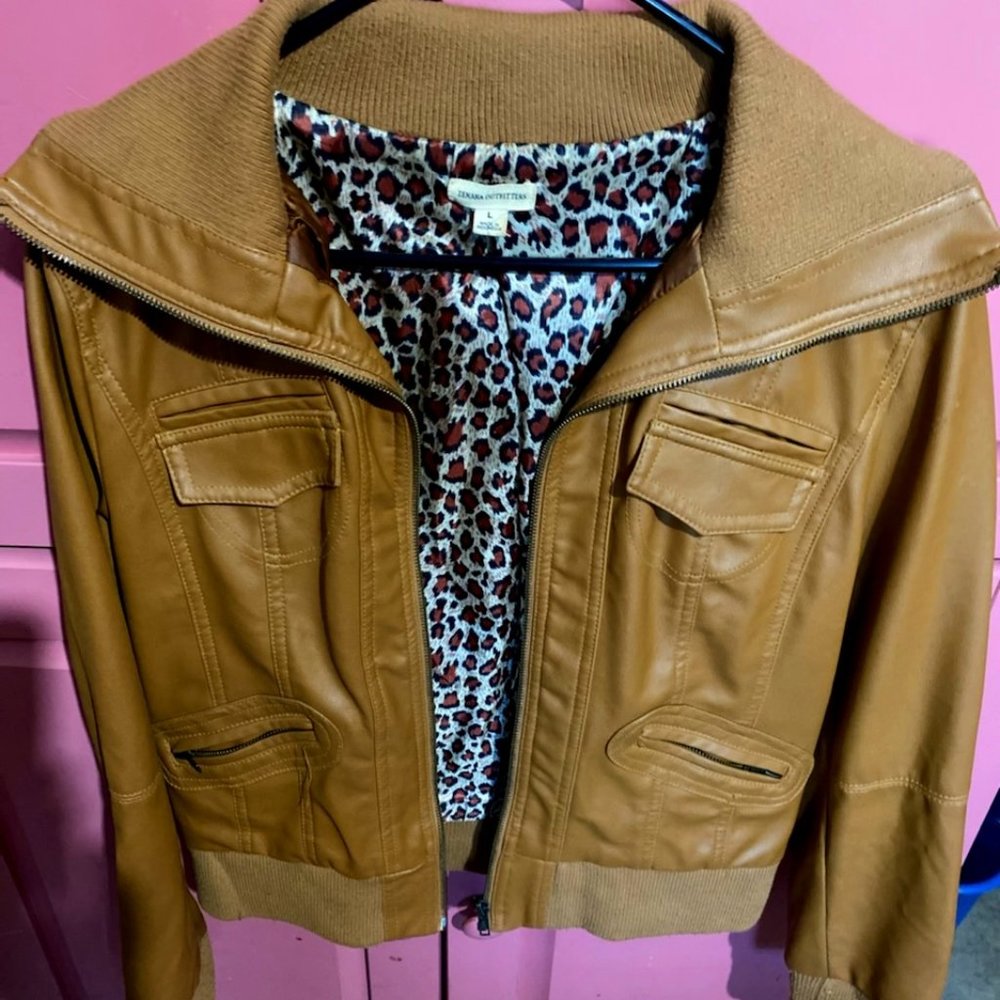awesome faux leather jacket